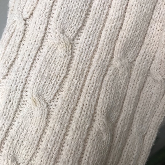 Vintage Cable Knit Crewneck Sweater Ivory - Picture 6 of 7